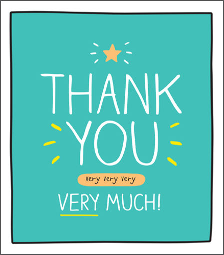 Picture of THANK YOU VERY VERY MUCH CARD